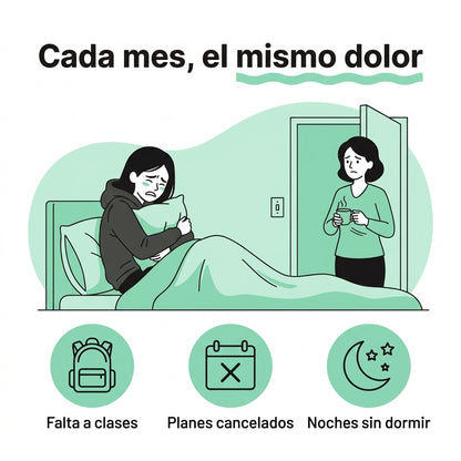 Cinturón térmico que alivia los cólicos